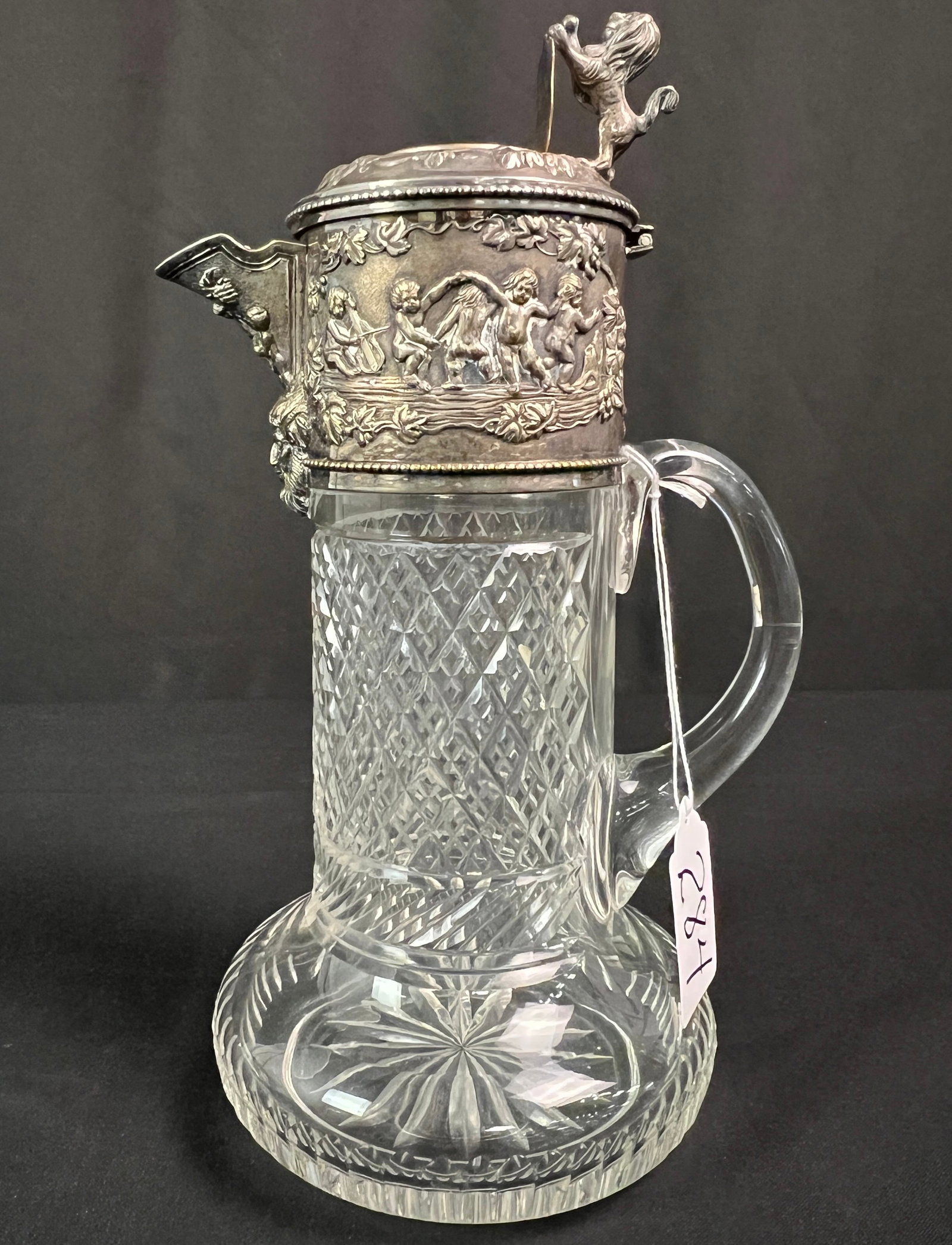 Heavy Silver Lead Crystal Pitcher (1 of 10)