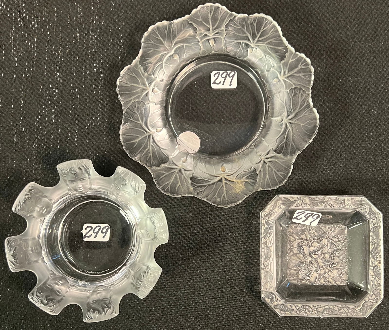 3 Lalique Crystal Glass Dishes (1 of 10)