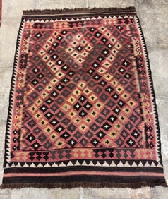 Antique Afghan Maimana Kalim Rug