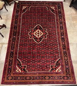 Hamadan Persian Hand Tied Rug