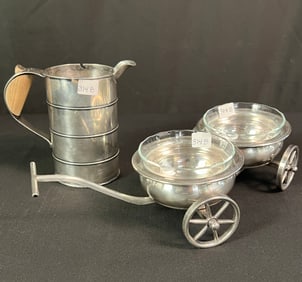 Silver Plate Condiment Server