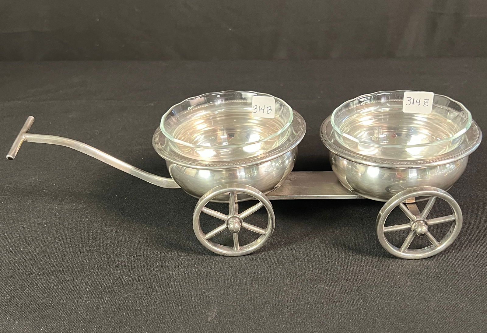 Silver Plate Condiment Server - 5