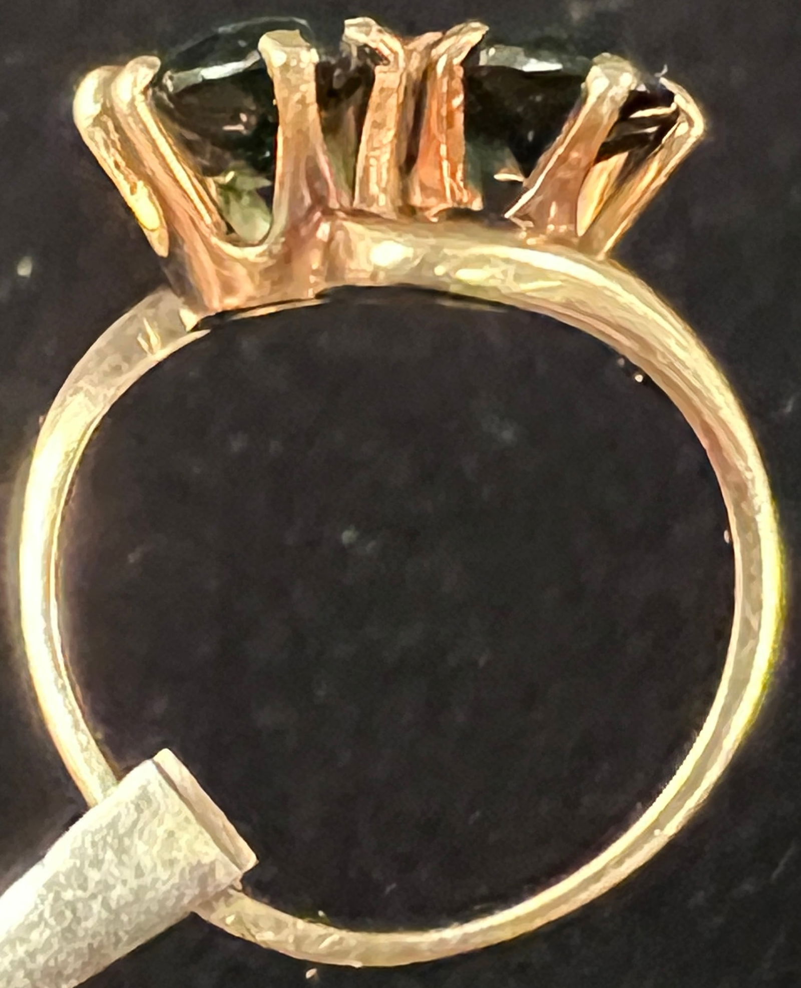 14K Solid Gold Emerald Ring - 2