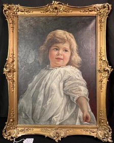 Oil on Canvas of Young Child