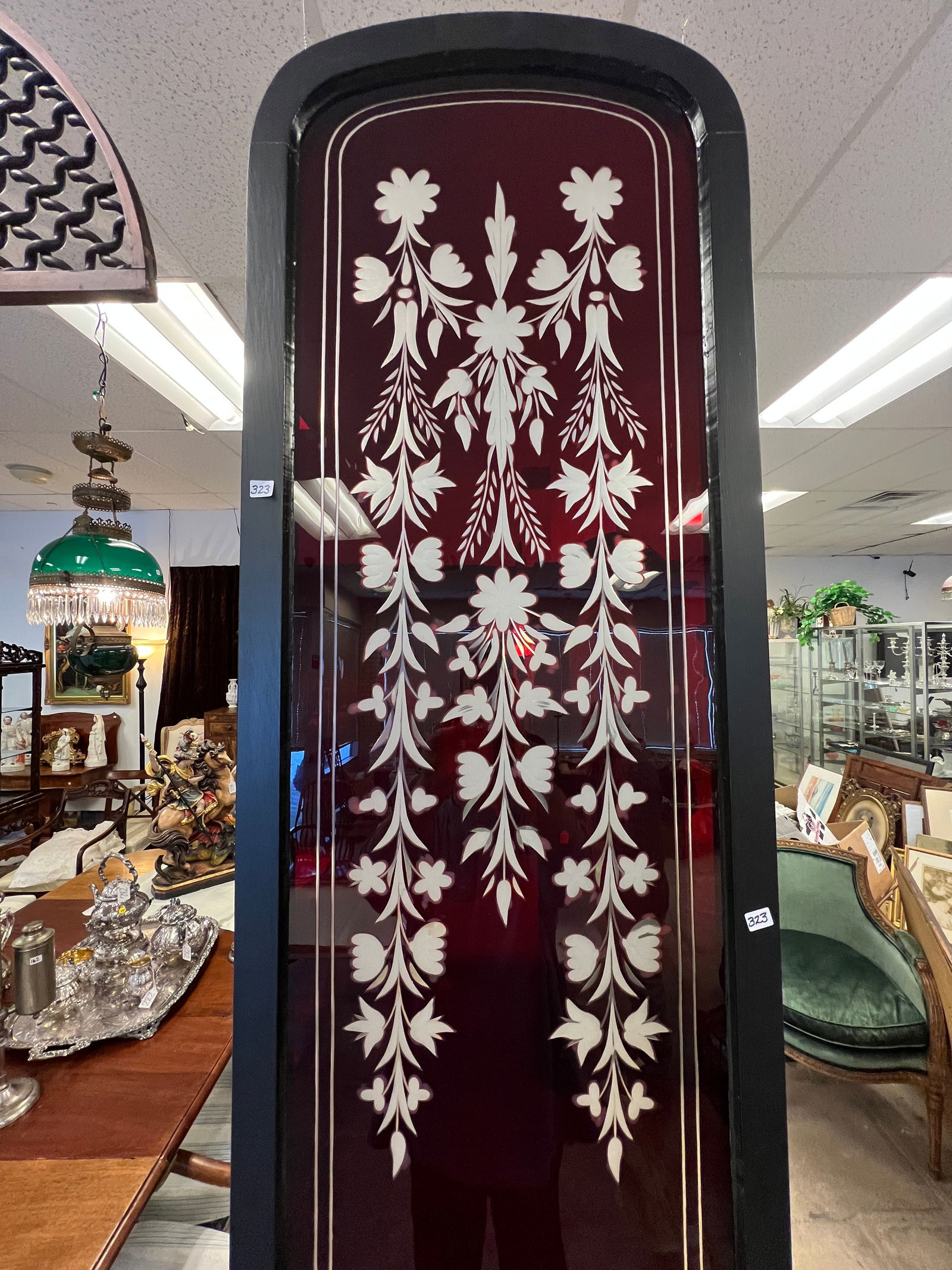 Ruby Acid Cutback Victorian Window - 2