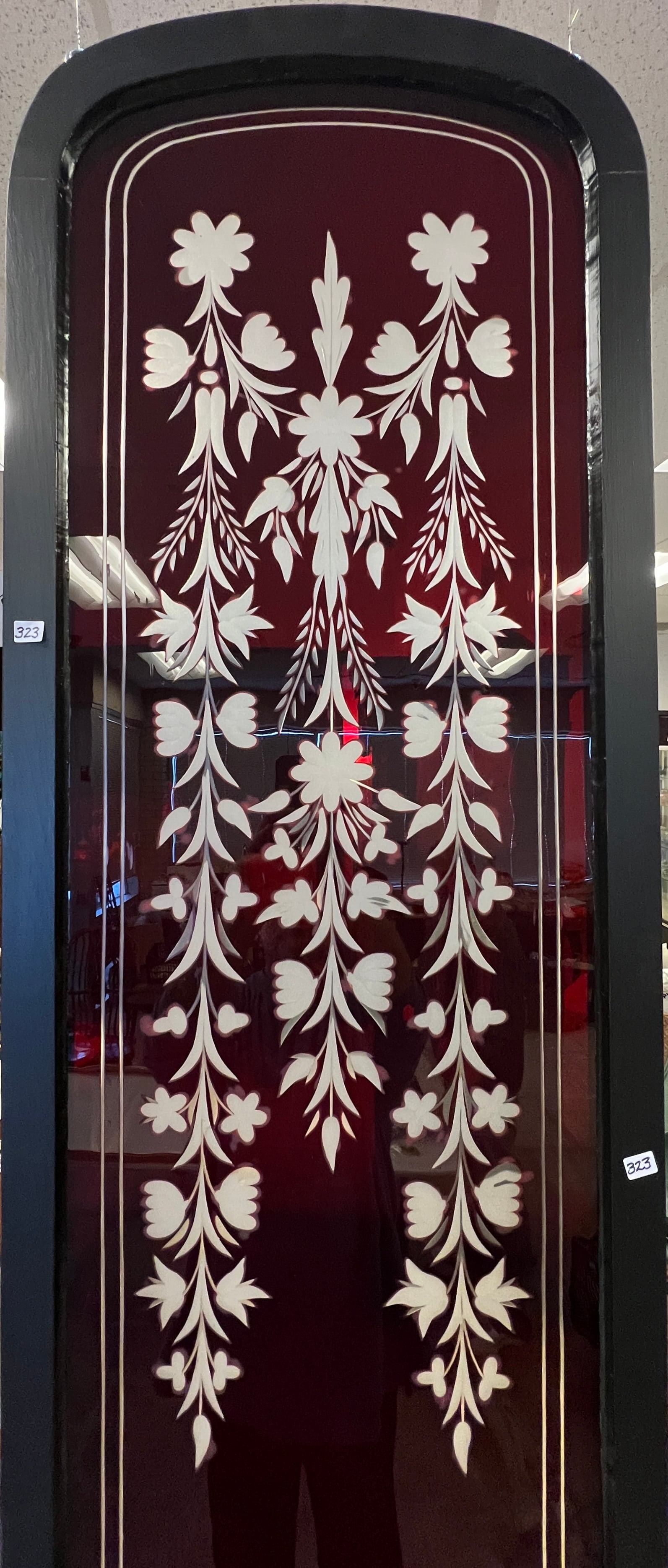 Ruby Acid Cutback Victorian Window - 3