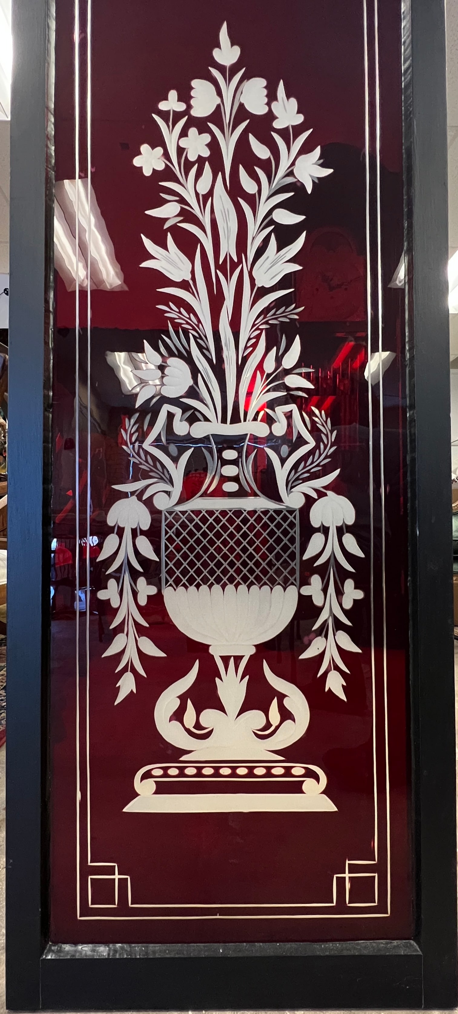 Ruby Acid Cutback Victorian Window - 4