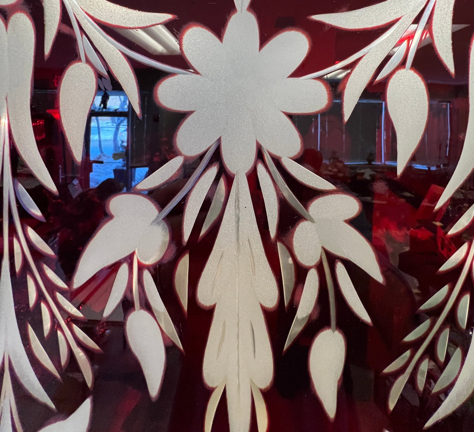 Ruby Acid Cutback Victorian Window - 6