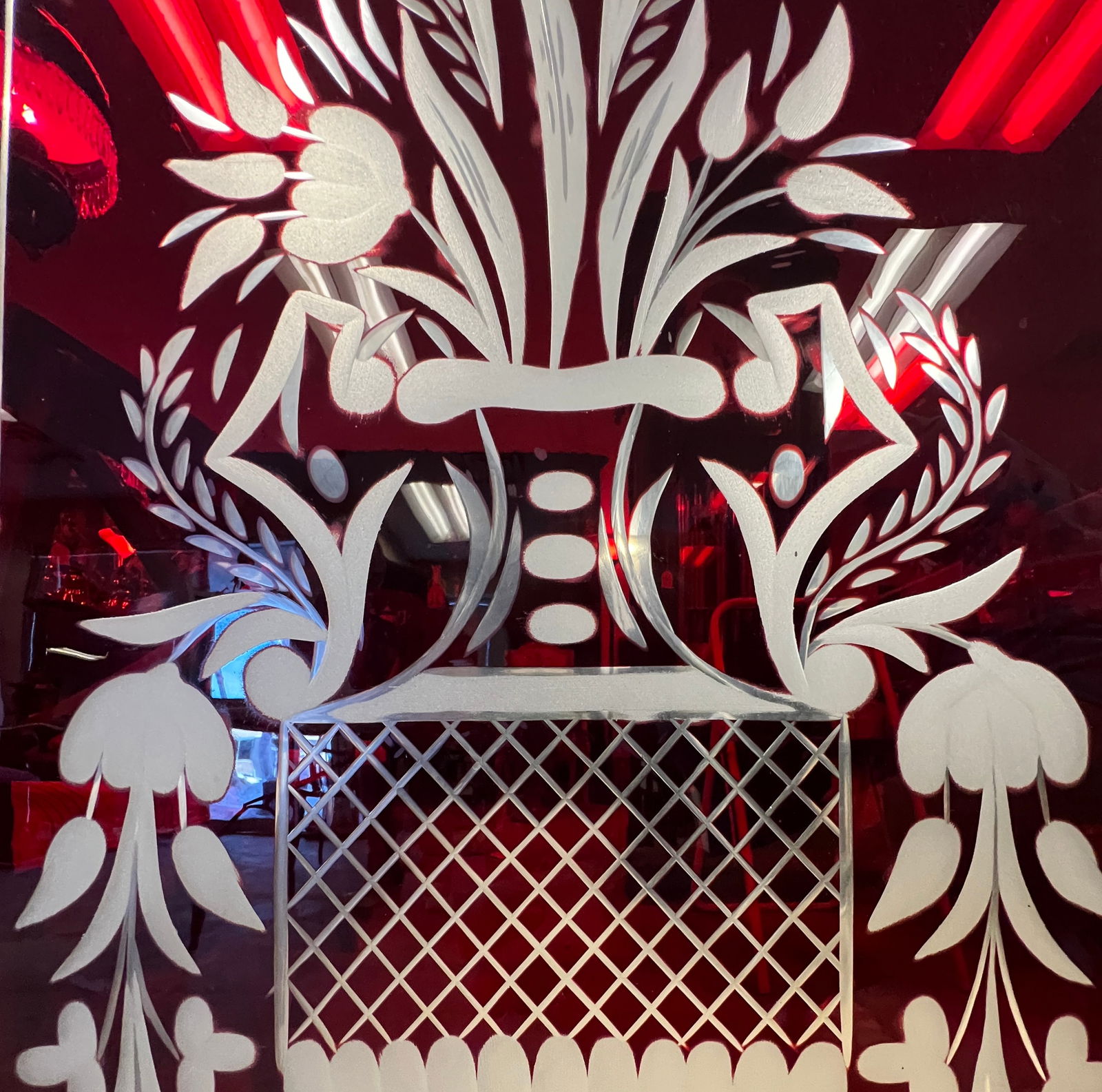 Ruby Acid Cutback Victorian Window - 7