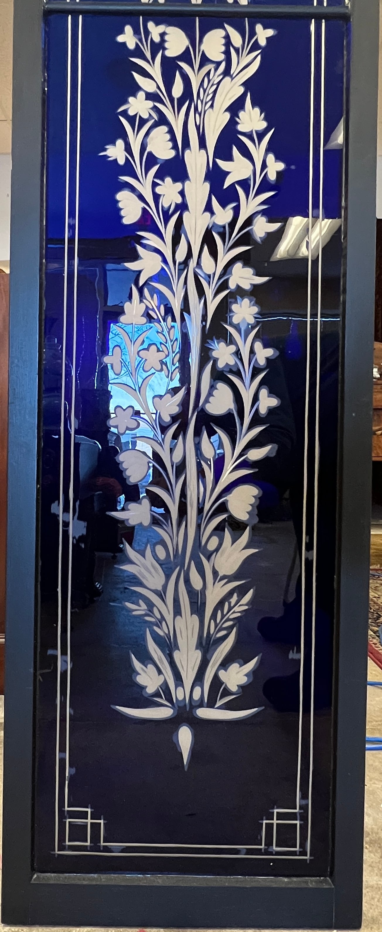 Cobalt Acid Cutback Victorian Window - 3