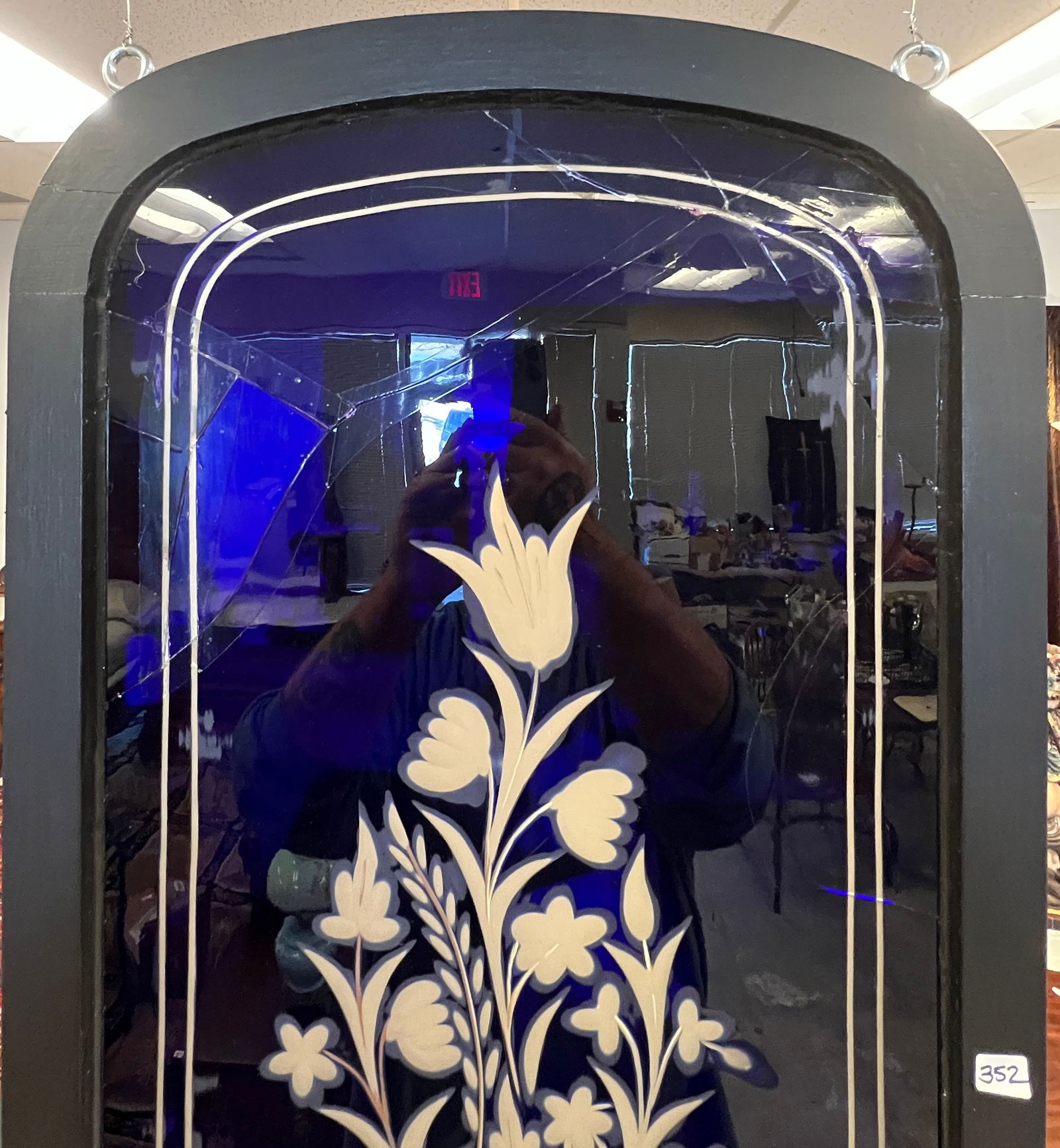 Cobalt Acid Cutback Victorian Window - 4