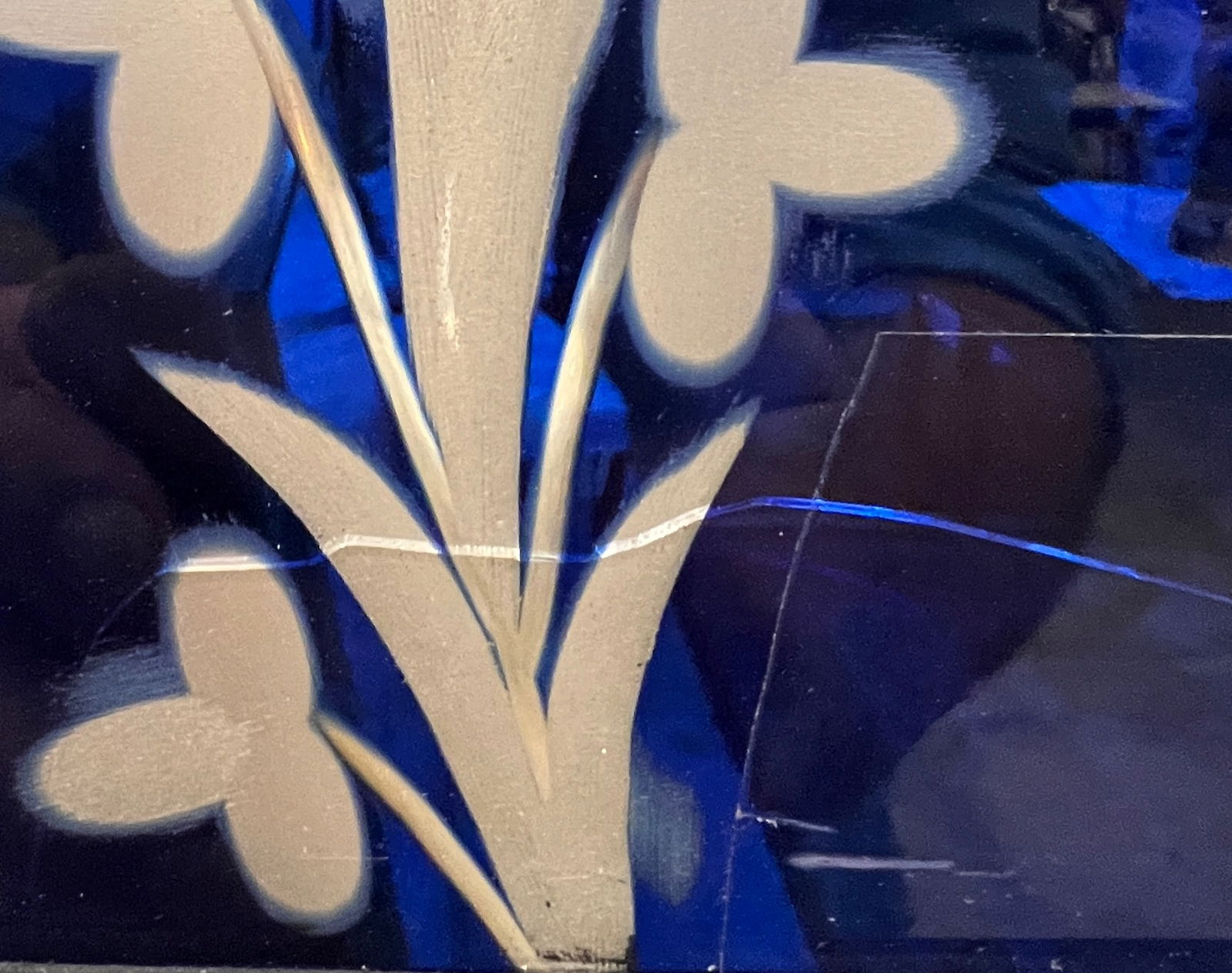 Cobalt Acid Cutback Victorian Window - 6