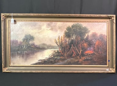 Original Oil on Canvas c1900, Signed Dixon