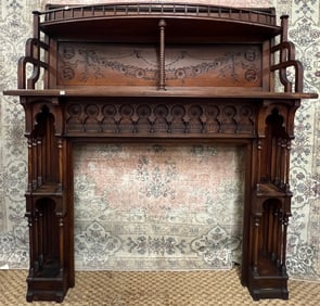 Victorian Moorish Fireplace Mantel