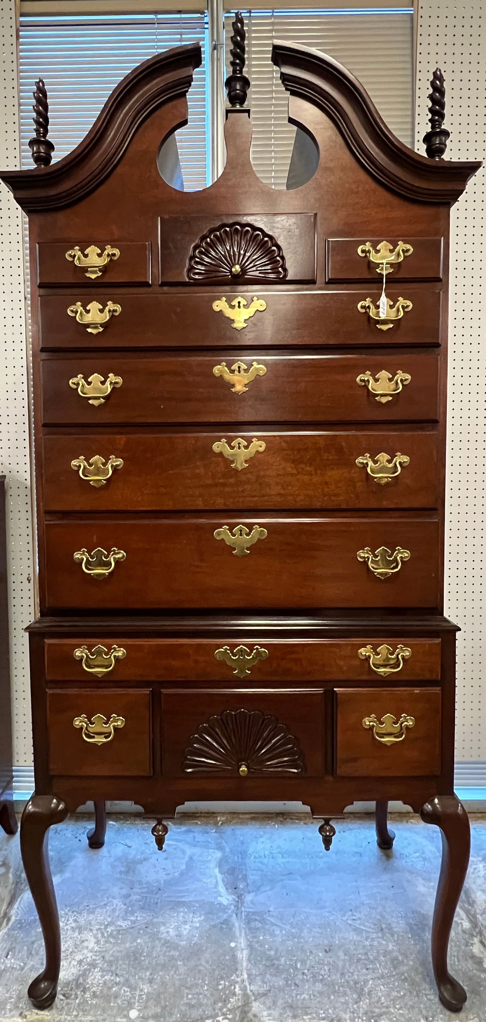Queen Anne Mahogany Chest on Chest (1 of 8)
