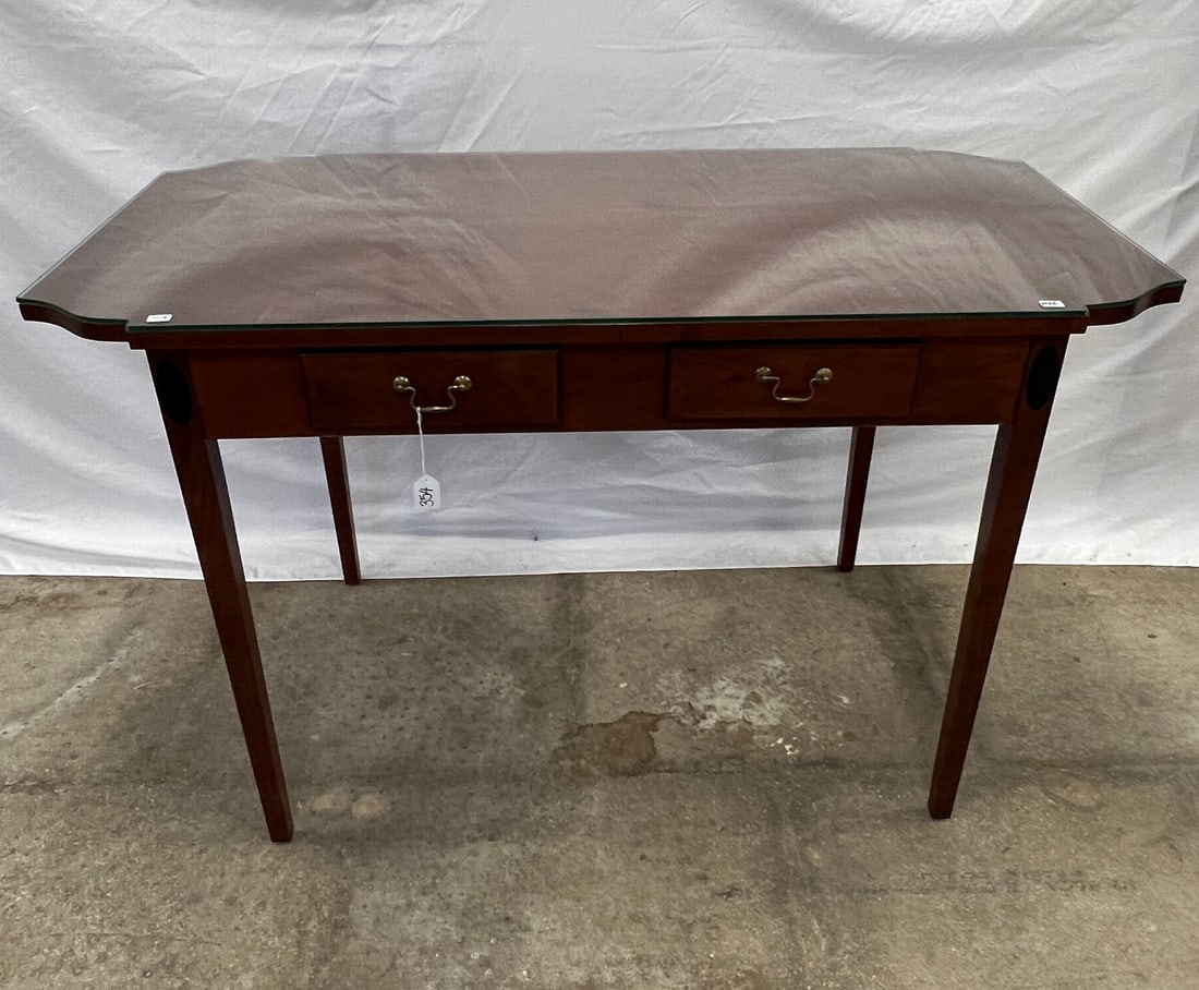 Double Drawer Library Table (1 of 7)