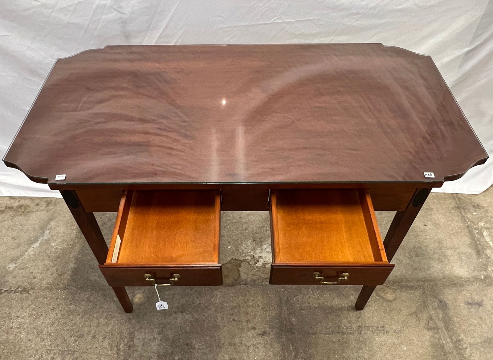 Double Drawer Library Table - 4