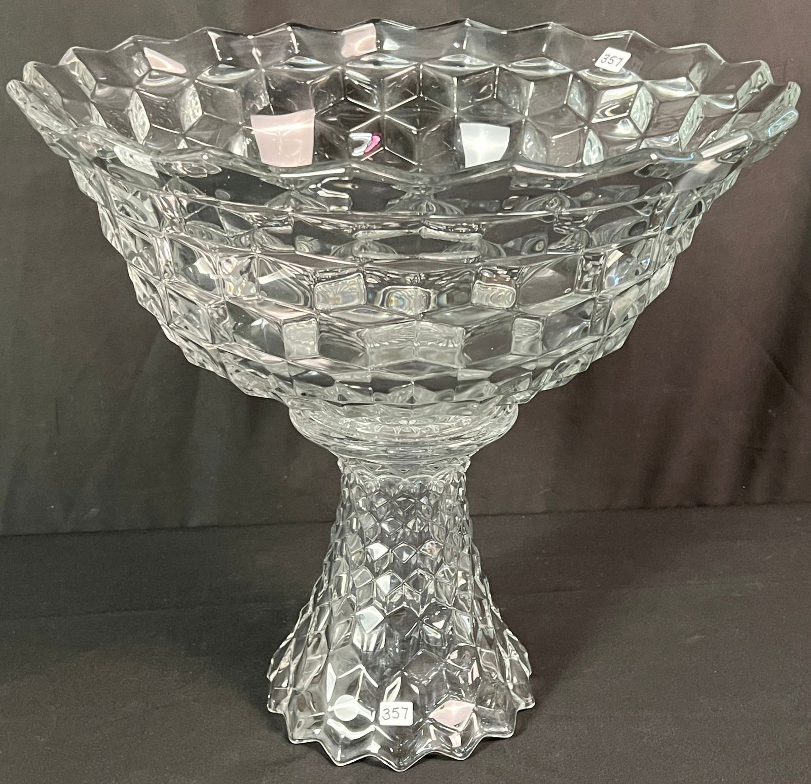 Fostoria American Punch Bowl & Large Vase (1 of 7)