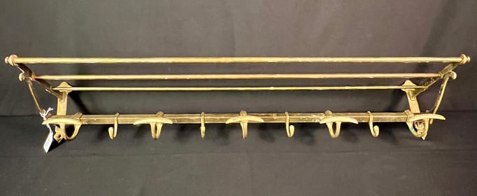 Railroad Brass Hall Rack