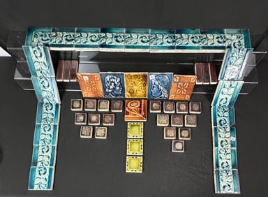 Victorian Fireplace Tiles, Including Portrait Tiles