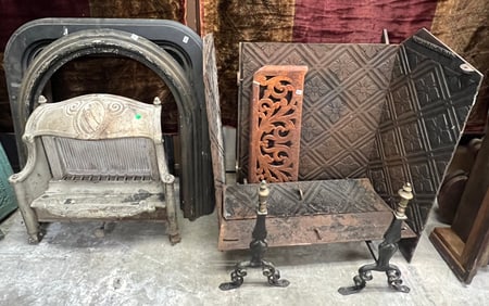 Victorian Cast Iron Fireplace Box and More c1850's