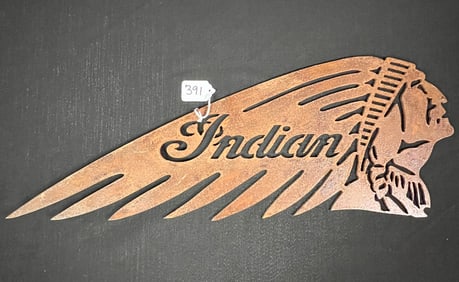 Indian Motorcycle Steel Sign