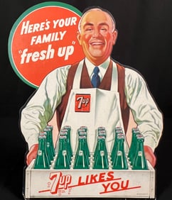 7up Soda Store Display, c1948
