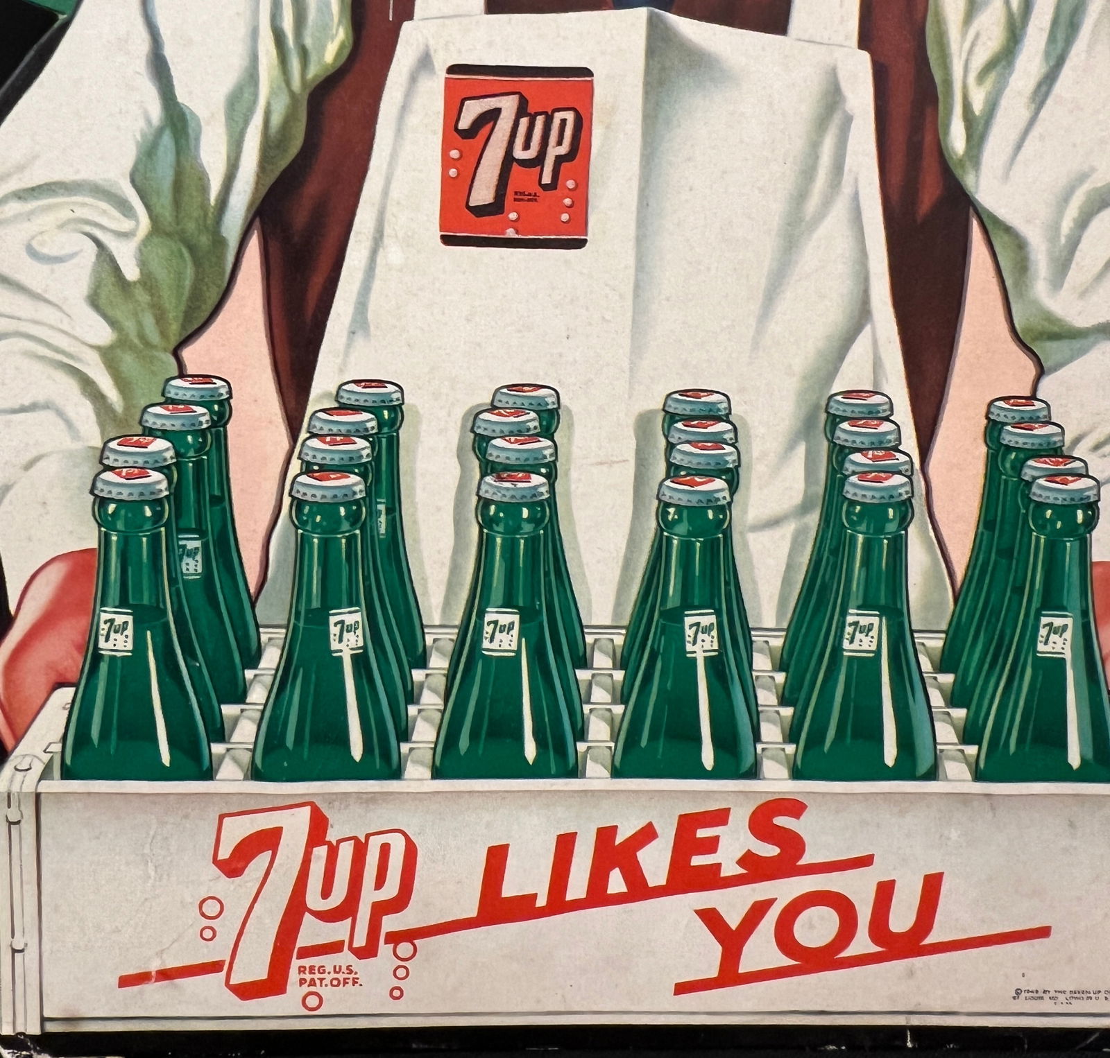 7up Soda Store Display, c1948 - 5