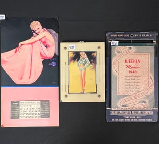 Pinup Girl Calendar c1944 and More
