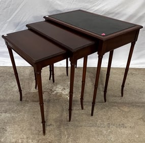 Set of 3 Mahogany Nesting Tables