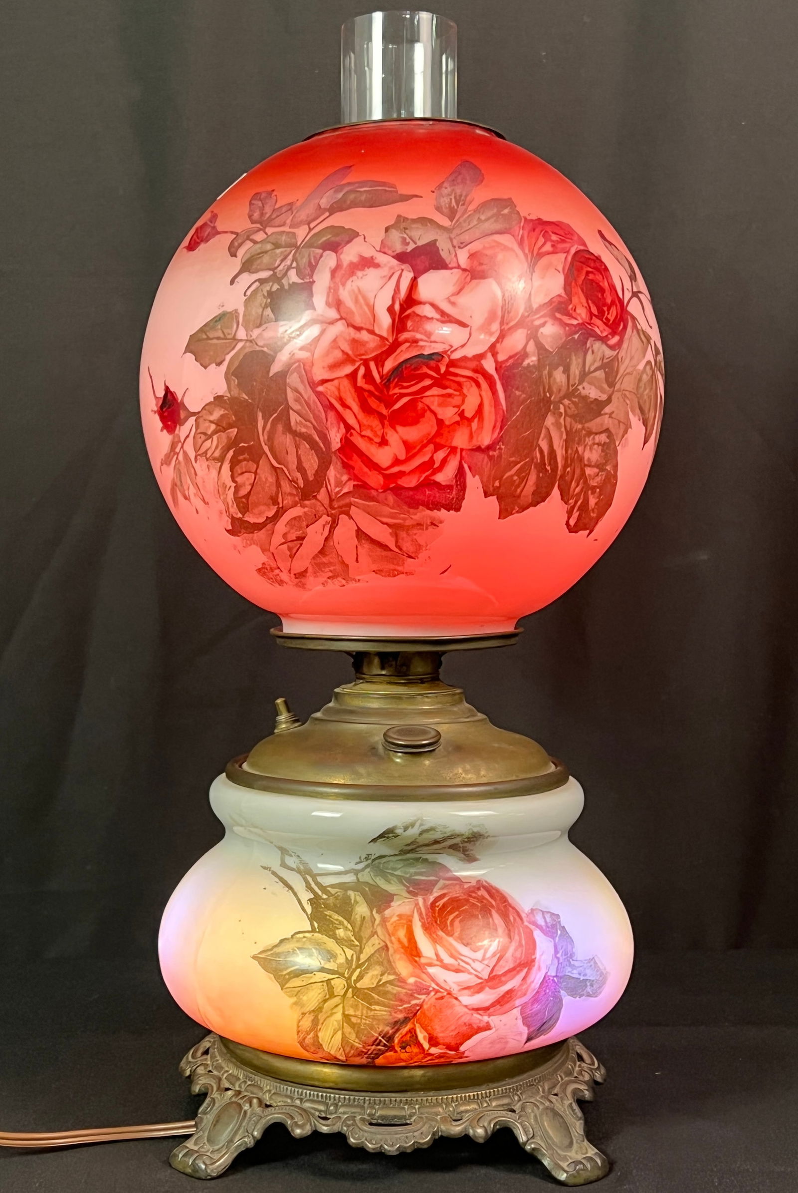 Hand Painted Gone with the Wind Lamp (1 of 6)