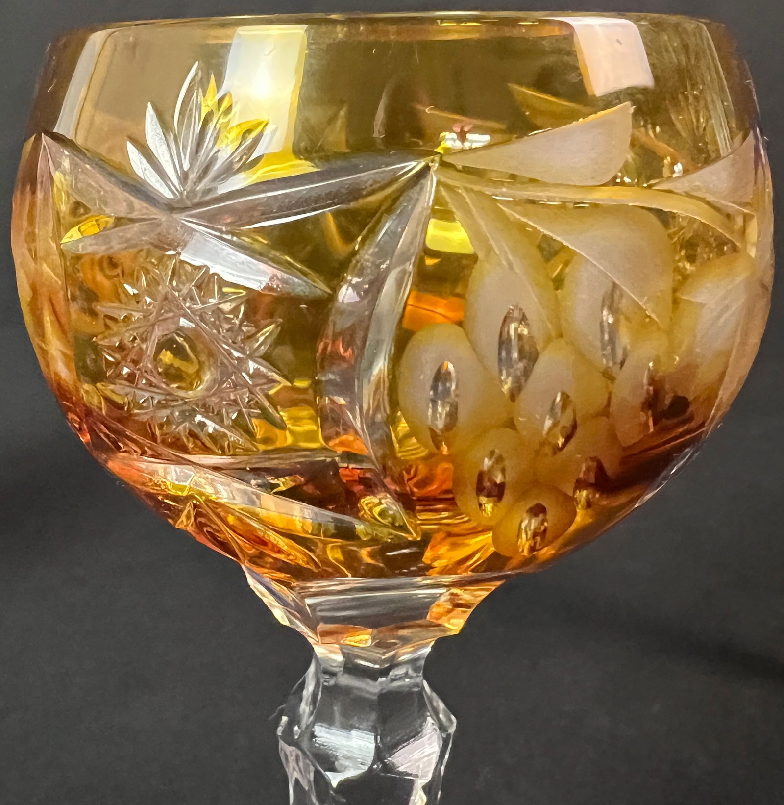 Antique Colored Stemware - 8