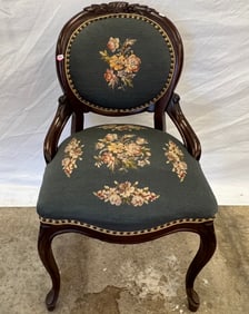 Walnut Victorian Side Chair