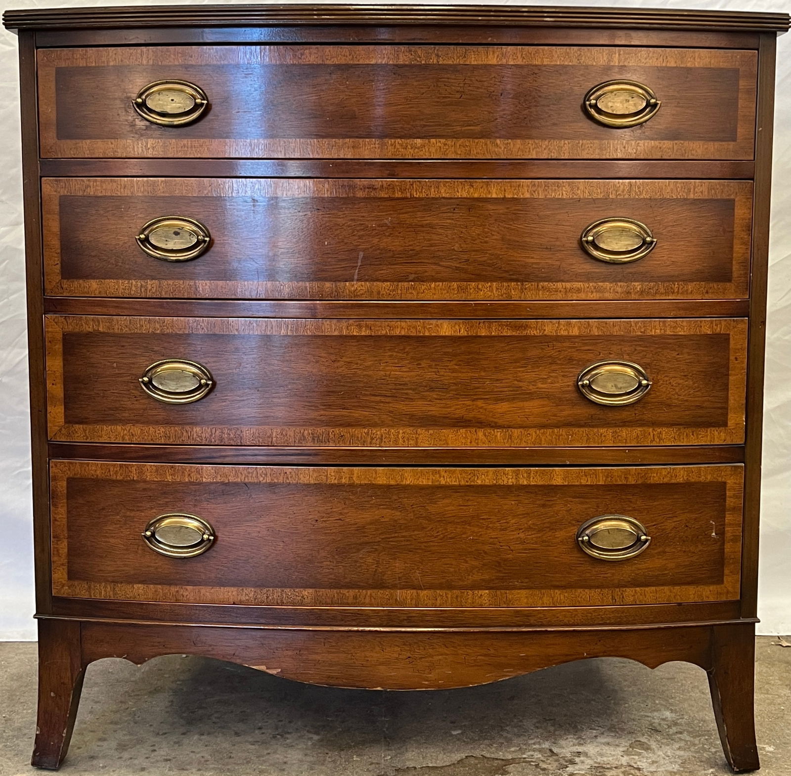Mahogany 4 Drawer Chest - 2