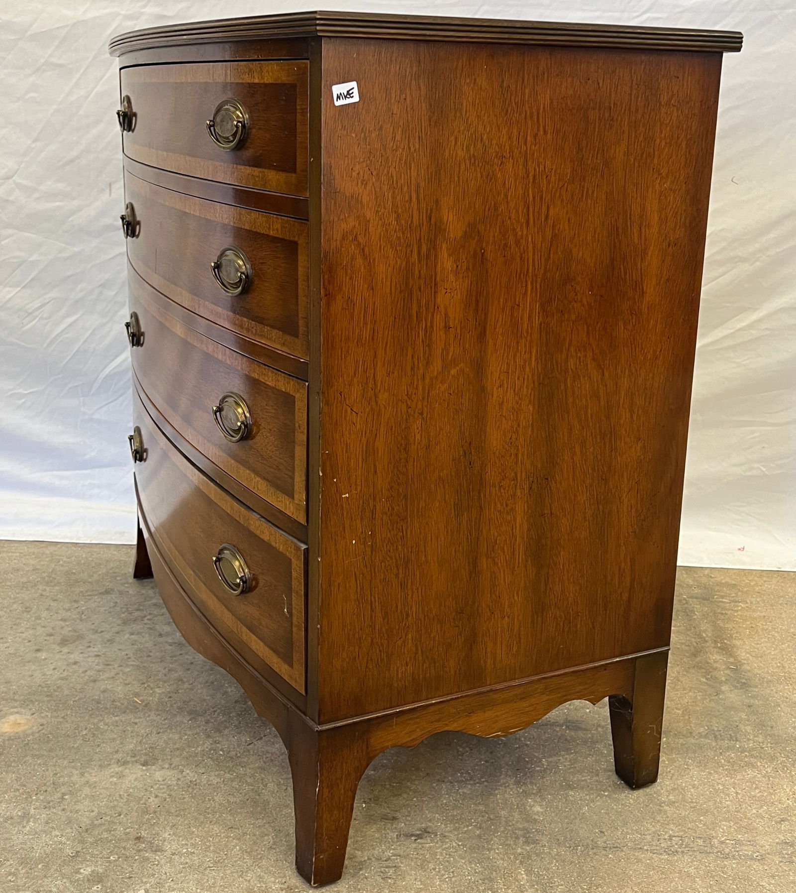 Mahogany 4 Drawer Chest - 3