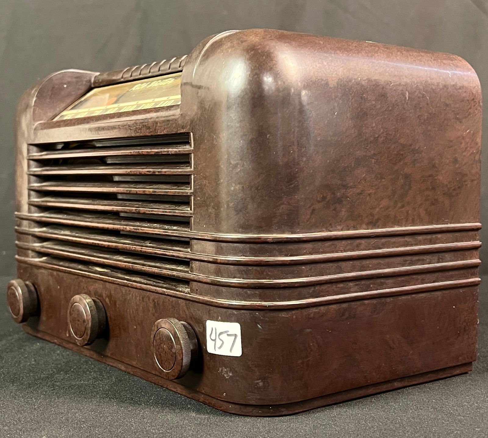 RCA Victor Model 15X Bakelite Radio, Working c1940 - 3