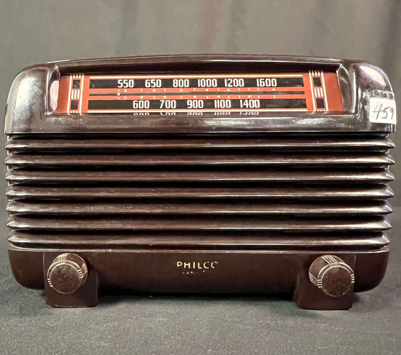 Philco Transitone Model 48-250 Bakelite Radio c1948 Working Condition - 2
