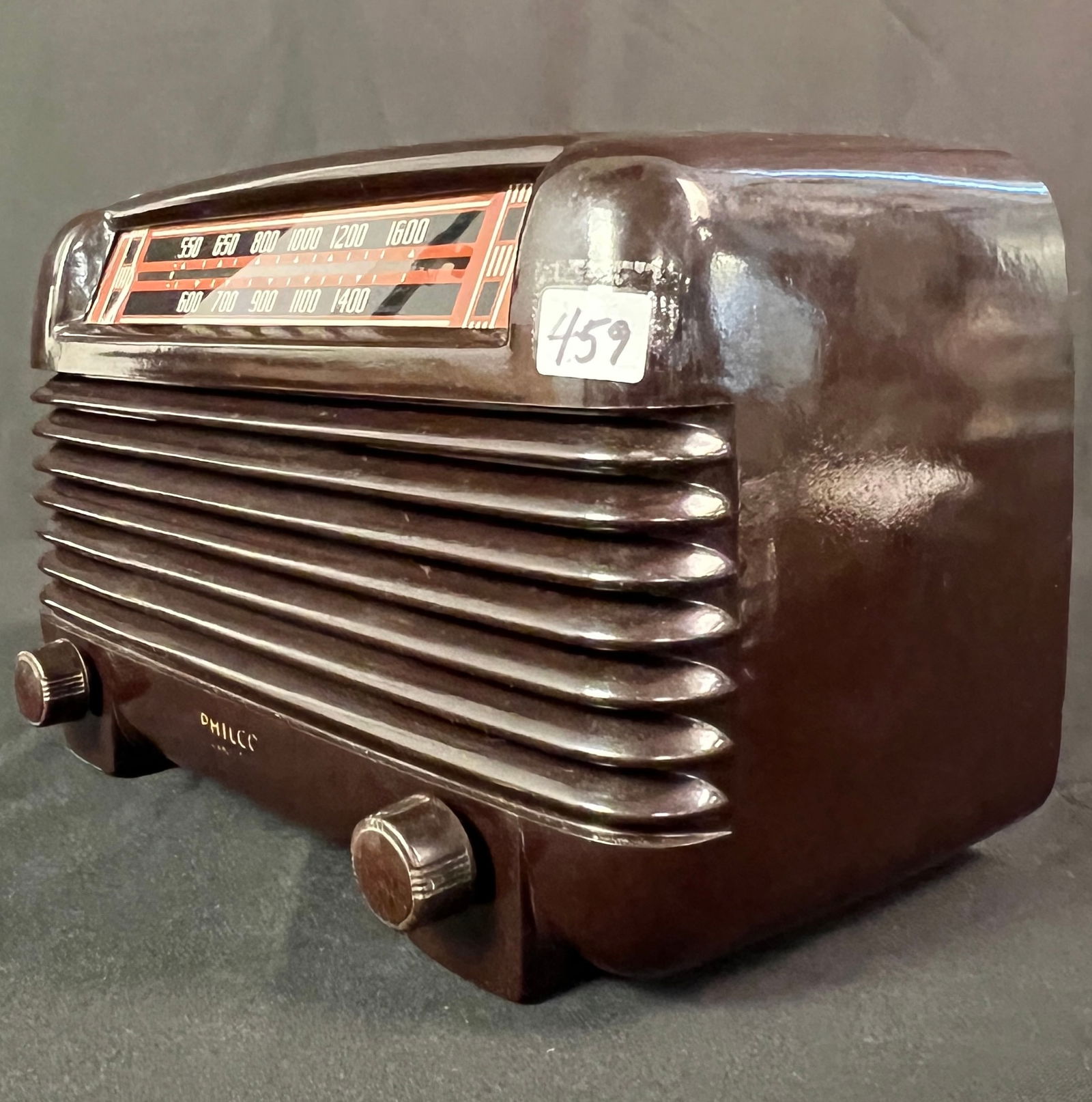 Philco Transitone Model 48-250 Bakelite Radio c1948 Working Condition - 3