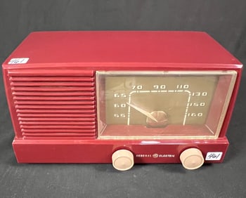 General Electric Burgundy  Model 416 Radio, Working Conditon