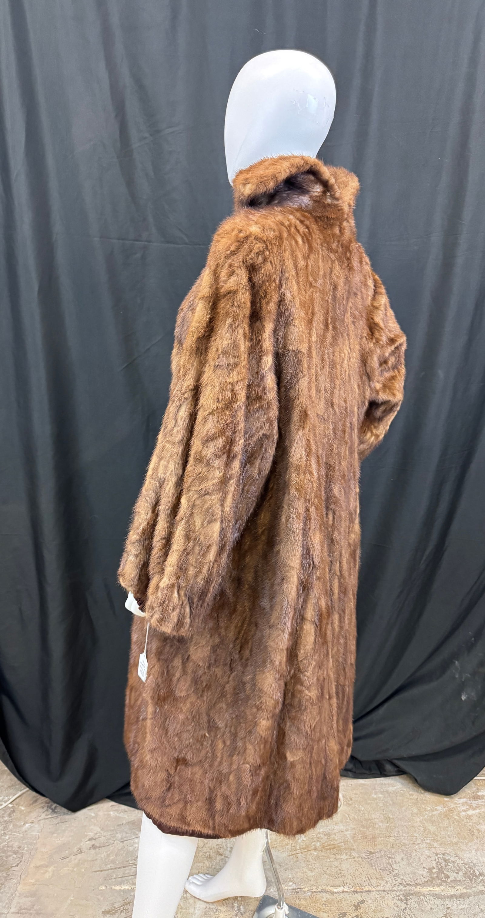 1940's Mink Shawl Collared Coat - 6