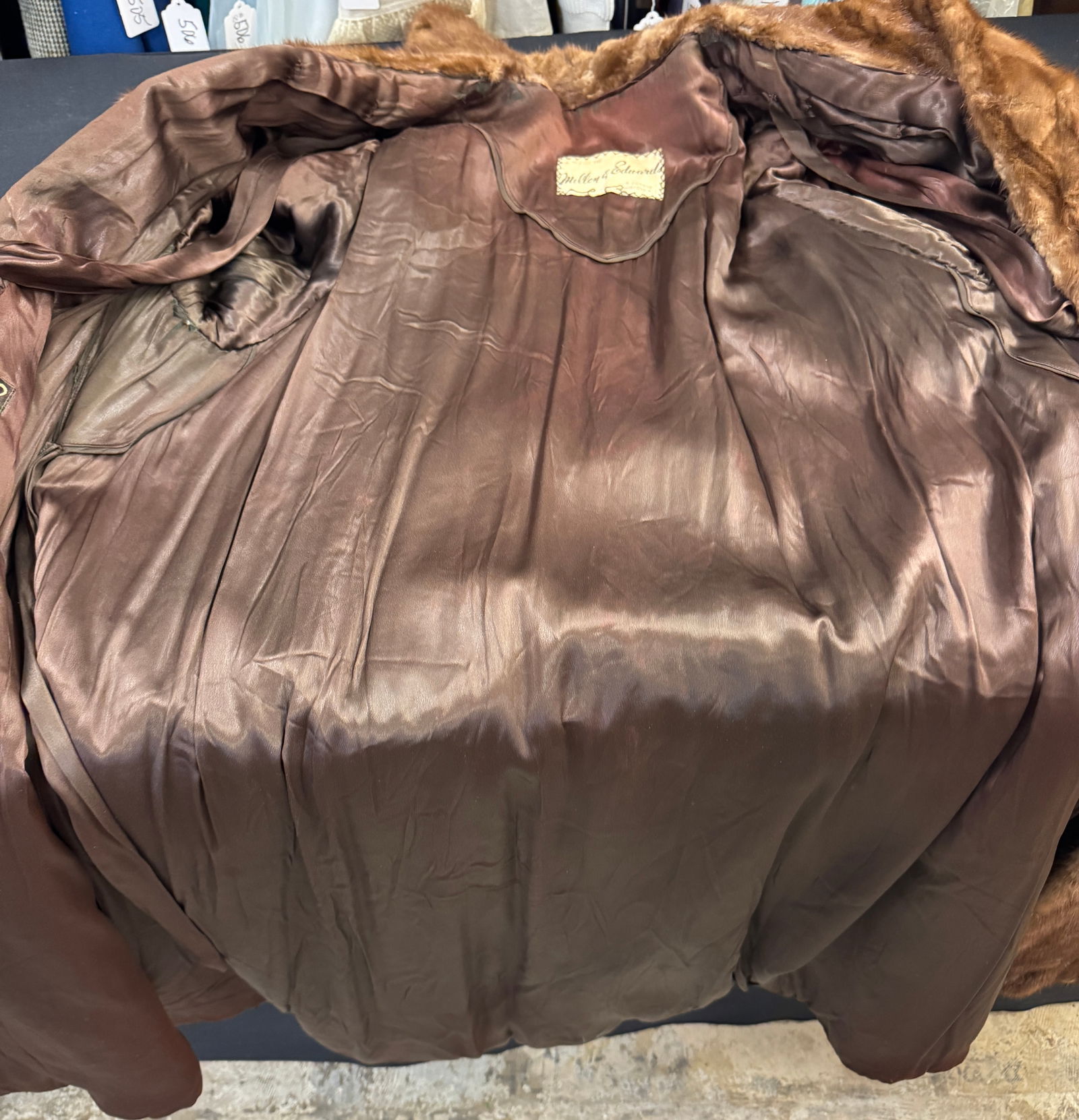 1940's Mink Shawl Collared Coat - 9