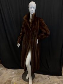 Female Demi Buff Mink Coat