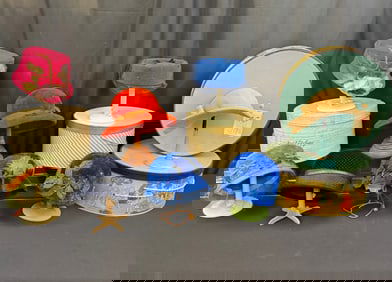 Vintage Group of Ladies Hats and Hat boxes c.1950/60's