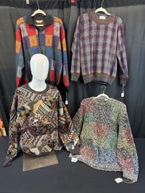 Designer Vintage Group of Men's Sweaters , Missoni, Versace