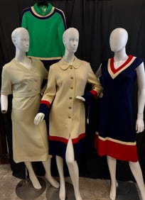 Vintage Group of ladies Knit Wool Dresses c1960's