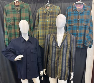 Vintage Men's 50's and 60's Plaid Shirts, Pendelton, More!