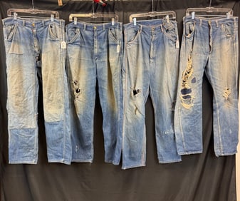 Group of Vintage Denim c.1940/50's, Powerhouse, Carters