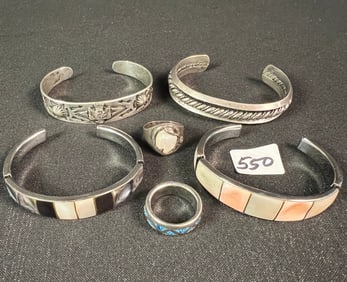 Vintage Group of Bracelets and Rings