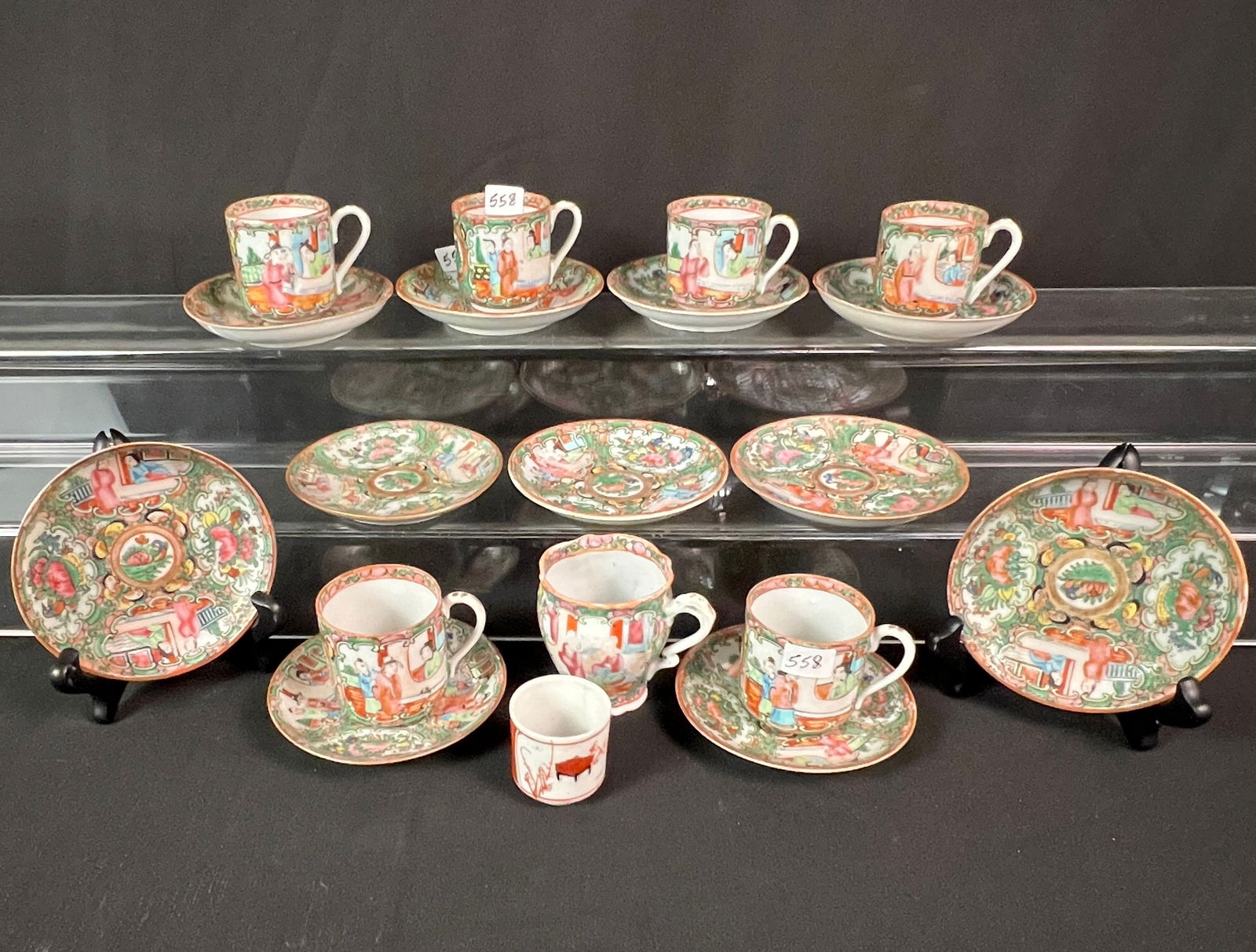 6 Rose Medallion Demitasse Cups and More (1 of 9)