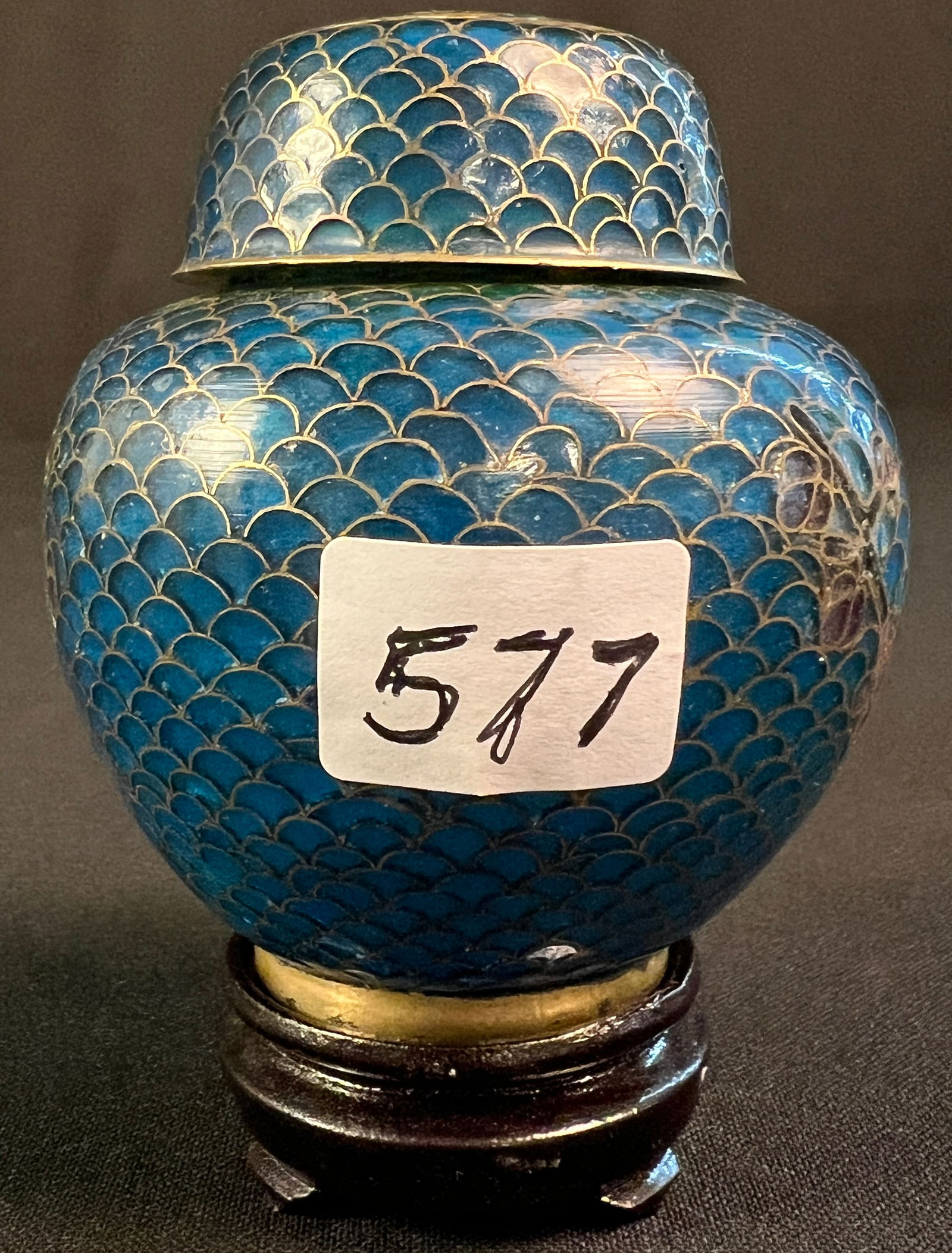 Plique-a-Jour Covered Ginger Jar (1 of 6)